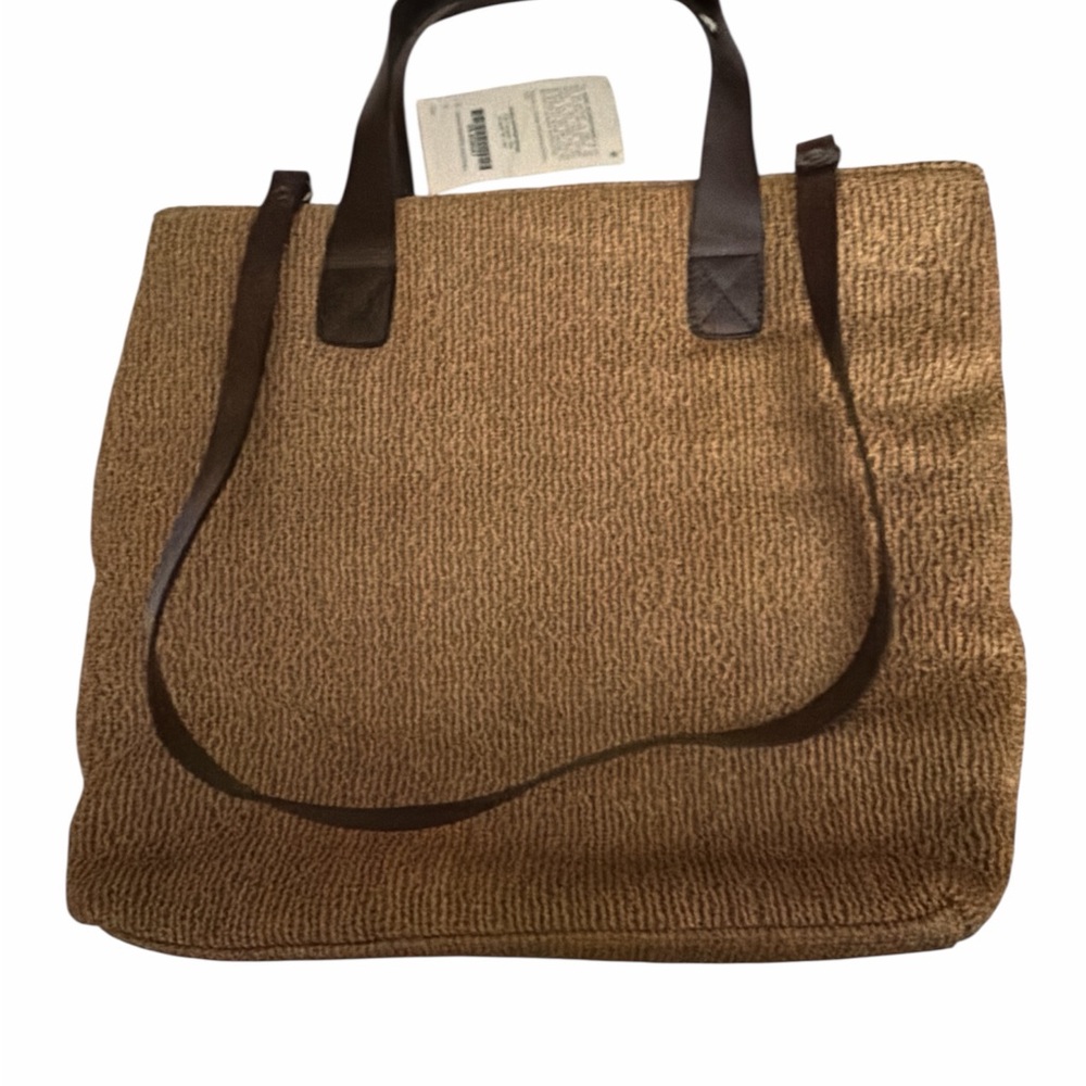 Hobo International Grand Shopped Brown Tote Bag Natural - Picture 2 of 6